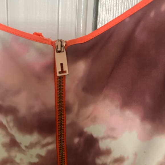 Ted Baker Red and Black Fit and Flare Midi Dress - Picture 5 of 6